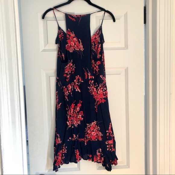 free press | navy and coral dress - Picture 5 of 5